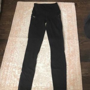 Lululemon brushed black leggings size 2